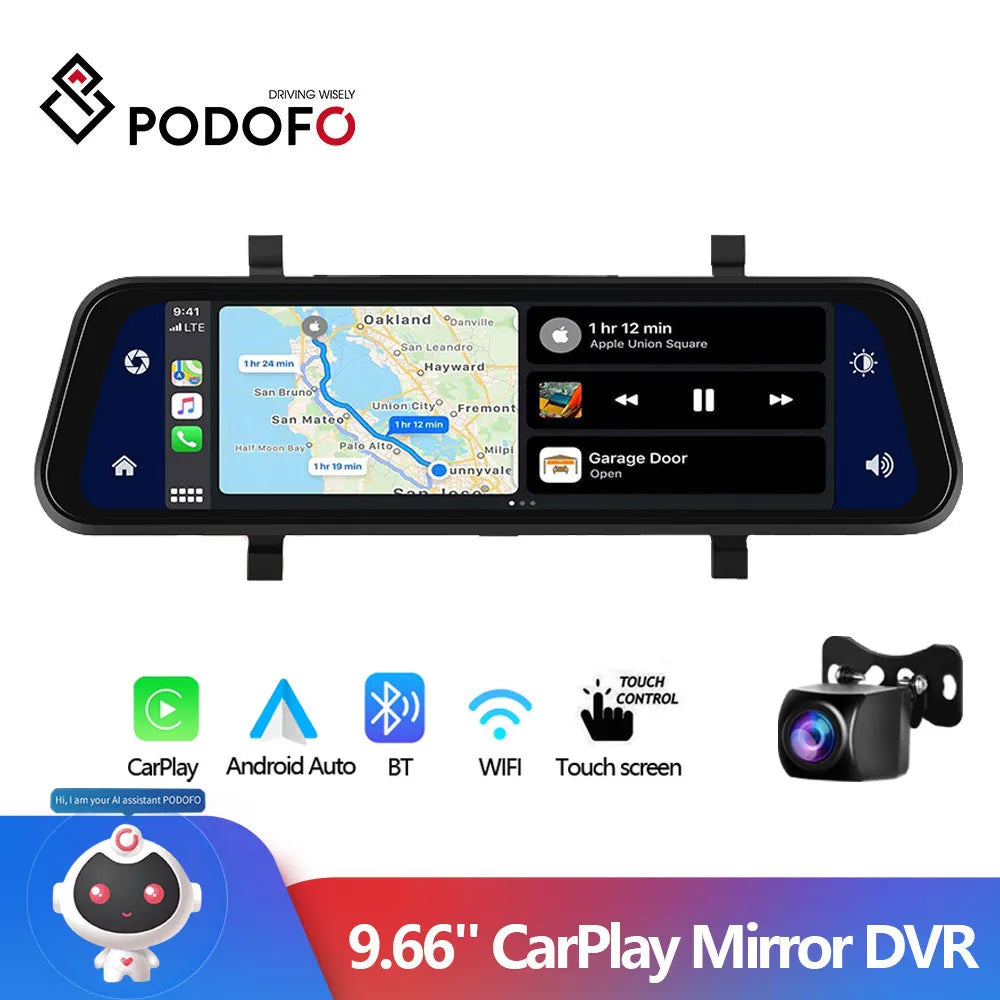 Podofo Mirror Camera for Car Touch Screen