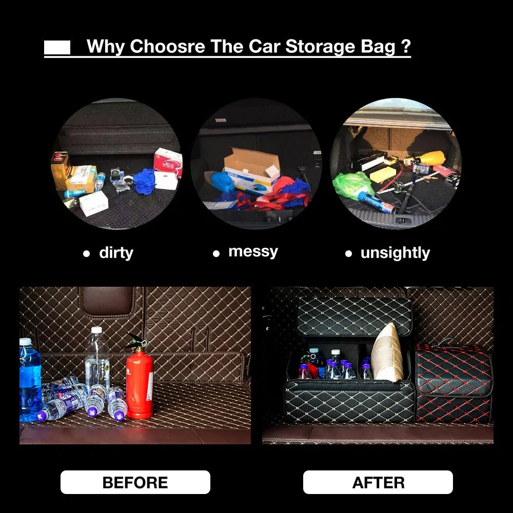 Car Trunk Storage Organizer