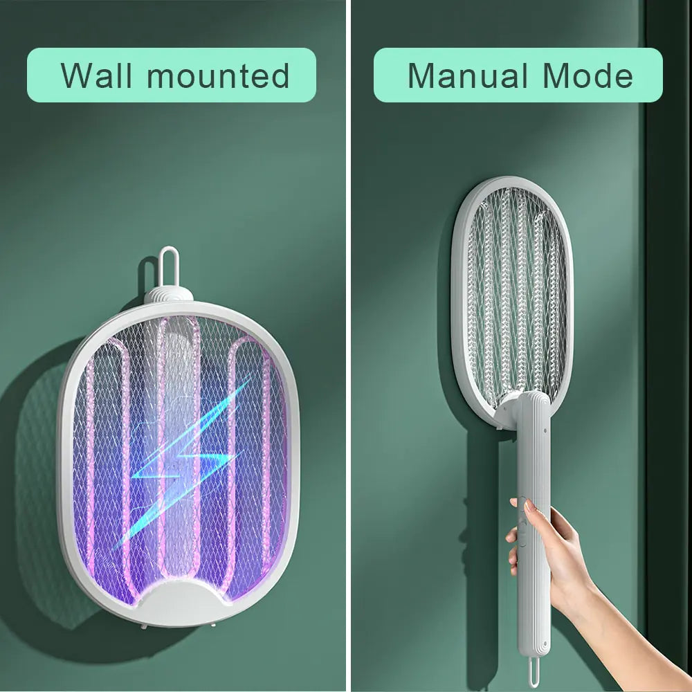 4 in 1 Electric Mosquito Killer Fly Swatter Tra