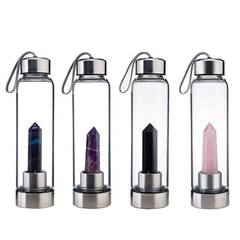 Natural Crystal Stone Water Bottle